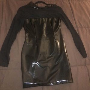 Latex mini dress